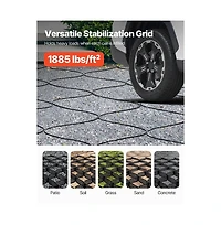 Sugift Gravel Grid 4 in Depth Geo Grids for Driveway