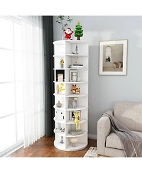 Streamdale Furniture 8-Tier Rotating Shoe Rack Tower 360 Spinning Organizer (Holds 32 Pairs)