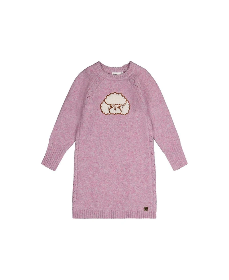 Deux par Deux Toddler Girls (2T-5T) Poodle Knit Dress