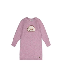 Deux par Deux Toddler Girls (2T-5T) Poodle Knit Dress