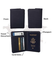 Lands' End Passport Holder for Travel, Cover Men and Women, Travel Folio
