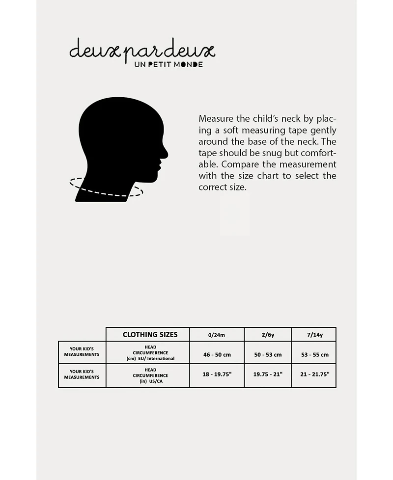 Deux par Deux Baby Unisex (0-24 Months) Ribbed Knit Neck warmer