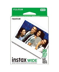Fujifilm Instax Wide 400 Instant Film Camera, Bundle with Case, 20x Color Print Film, 4x Ni-mh Battery, Gx-ch-AA4 Charger and Cleaning Kit