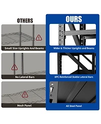 Boyel Living Steel Heavy Duty Storage Rack 5000lb Capacity Adjustable 4 Shelf