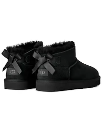 Ugg Women's Ultra Mini Bailey Bow Round Toe Booties
