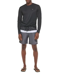Calvin Klein Men's Long-Sleeve Quick-Dry Logo Performance Rash Guard
