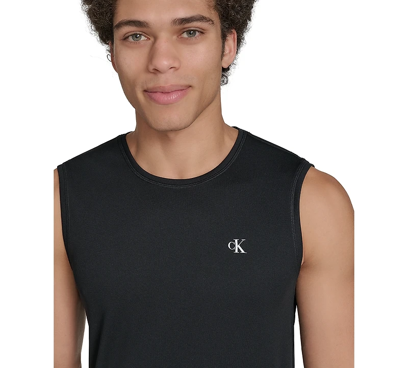 Calvin Klein Men's Logo Rash Guard