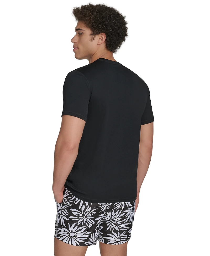 Calvin Klein Men's Logo Short-Sleeve Rash Guard