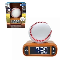 Lexibook , Baseball, Baseball Nightlight Alarm Clock, Sounds and Melodies, Lcd Backlit screen, Luminous, Snooze, RL800BL