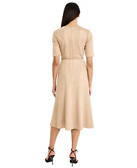 Maggy London Women's Short-Sleeve Fit and Flare Dress
