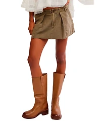 Free People Women's Utility A-Line Mini Skirt