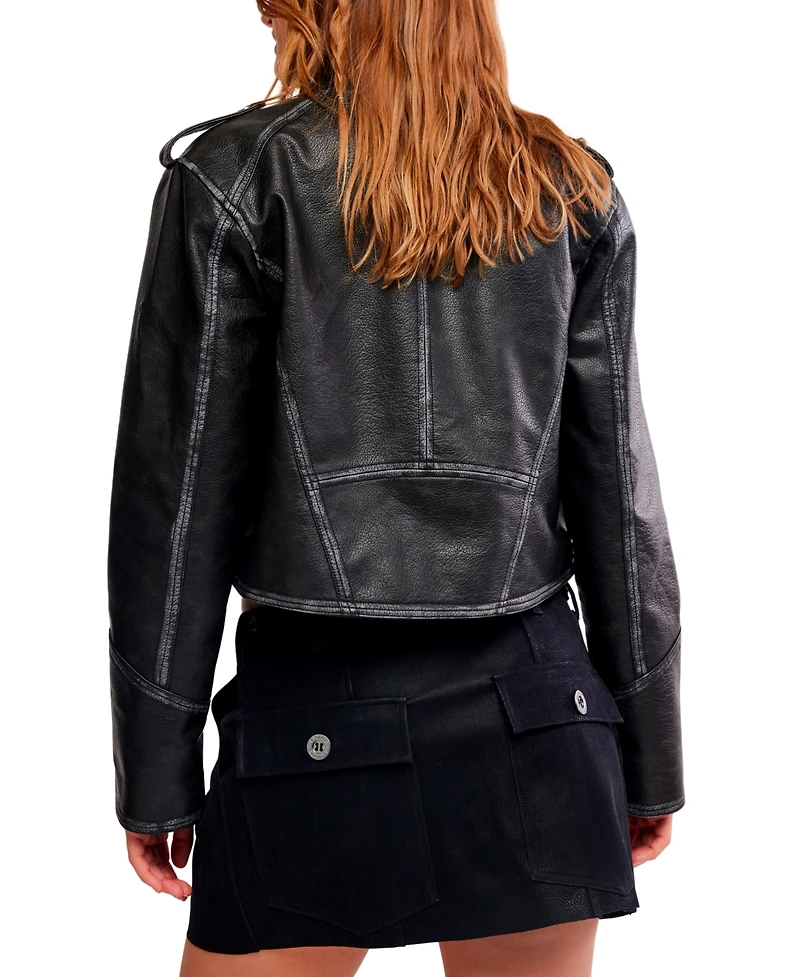 Free People Women's Utility A-Line Mini Skirt