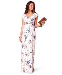 Tiffany Rose Maternity Alana Maxi Floral-Print V-Neck Empire-Waist Dress
