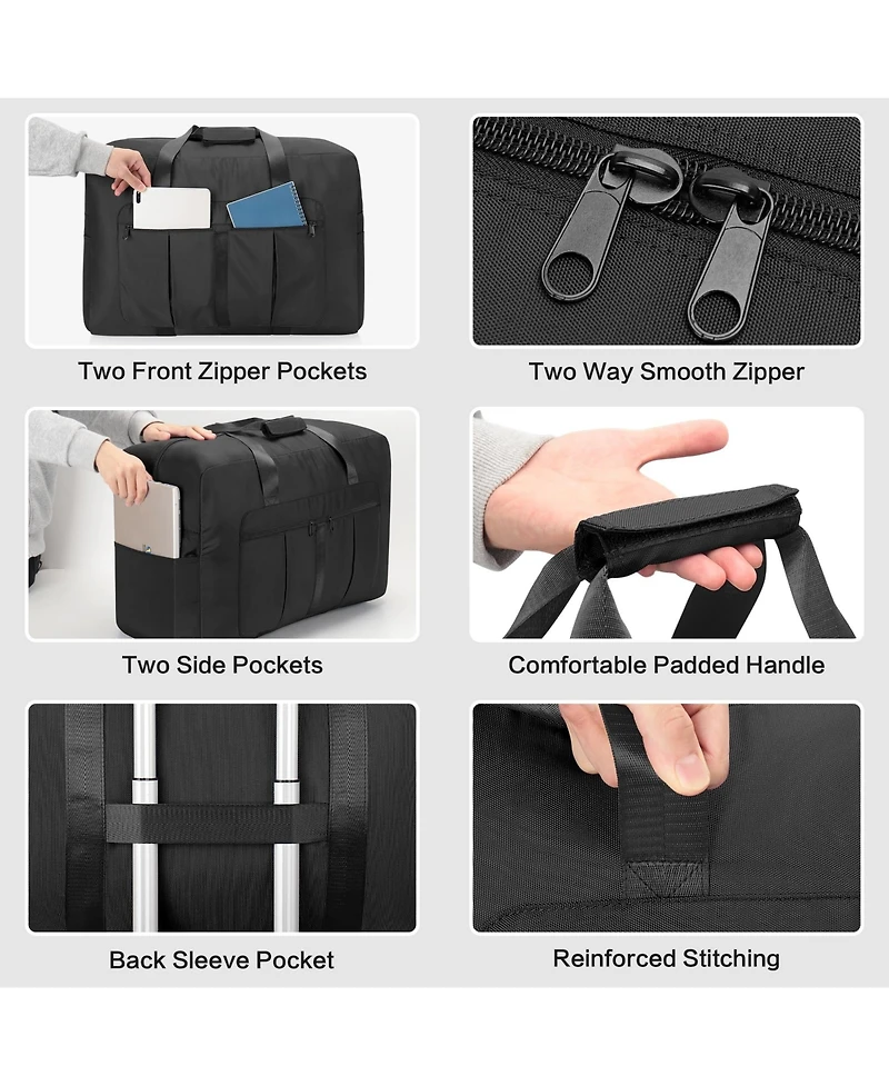 Piscifun Large Foldable Travel Duffel Bag Water Resistant Multi Purpose Storage