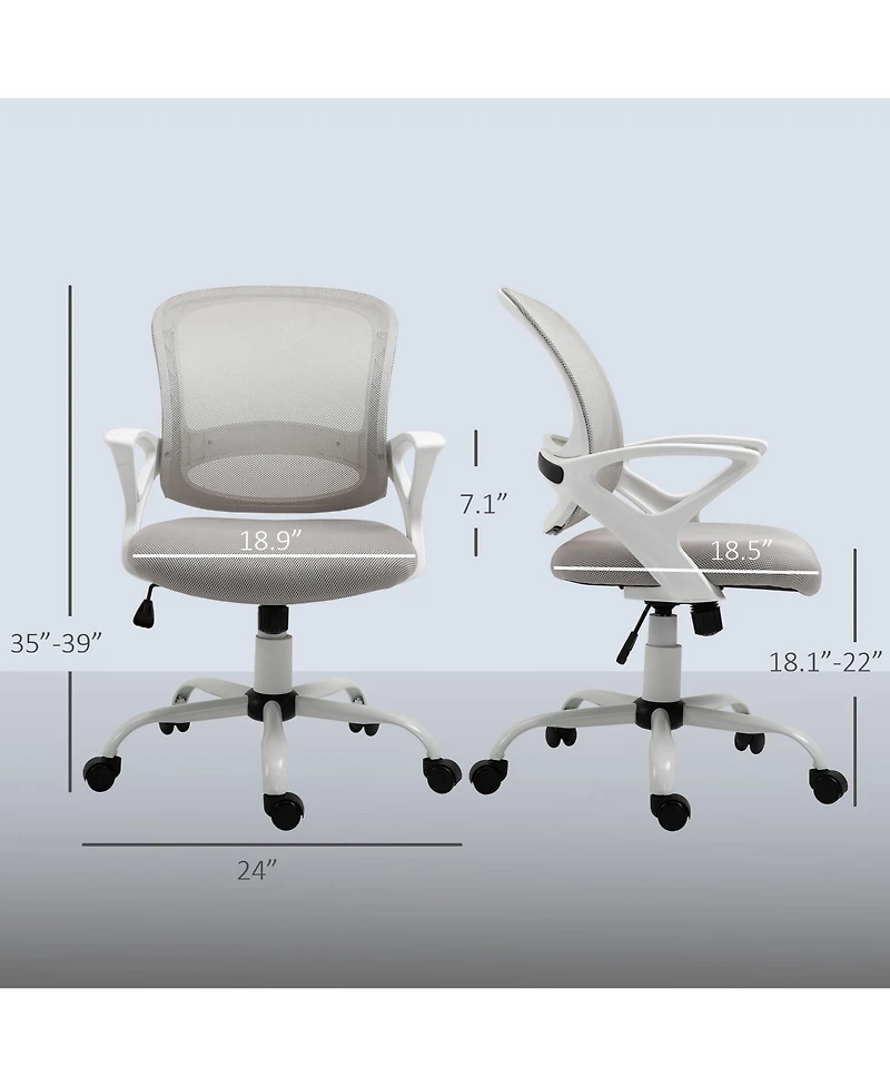 Homcom Ergonomic Mesh Office Chair with Adjustable Height, Desk Chair