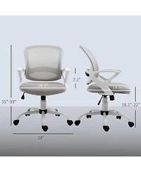 Homcom Ergonomic Mesh Office Chair with Adjustable Height, Desk Chair