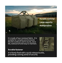 Piscifun Waterproof Oxford Camping Travel Duffle Bag Gym Sports Weekender Tote Organizer