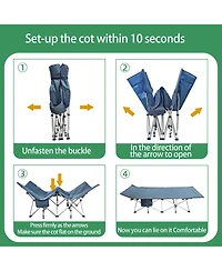 Aofar Camping Mattress Folding Sleeping Bed Heavy Duty Carry Bag