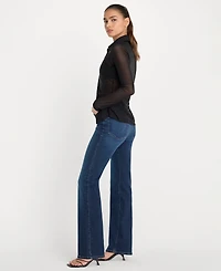 Good American Women's Straight-Fit Jeans