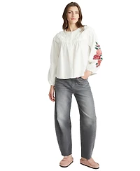Driftwood Women's Rustic Roses Long-Sleeve Top