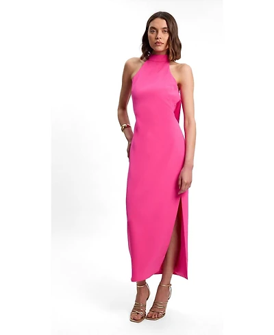 Karen Millen Women's Soft Tailored Halter Maxi Dress