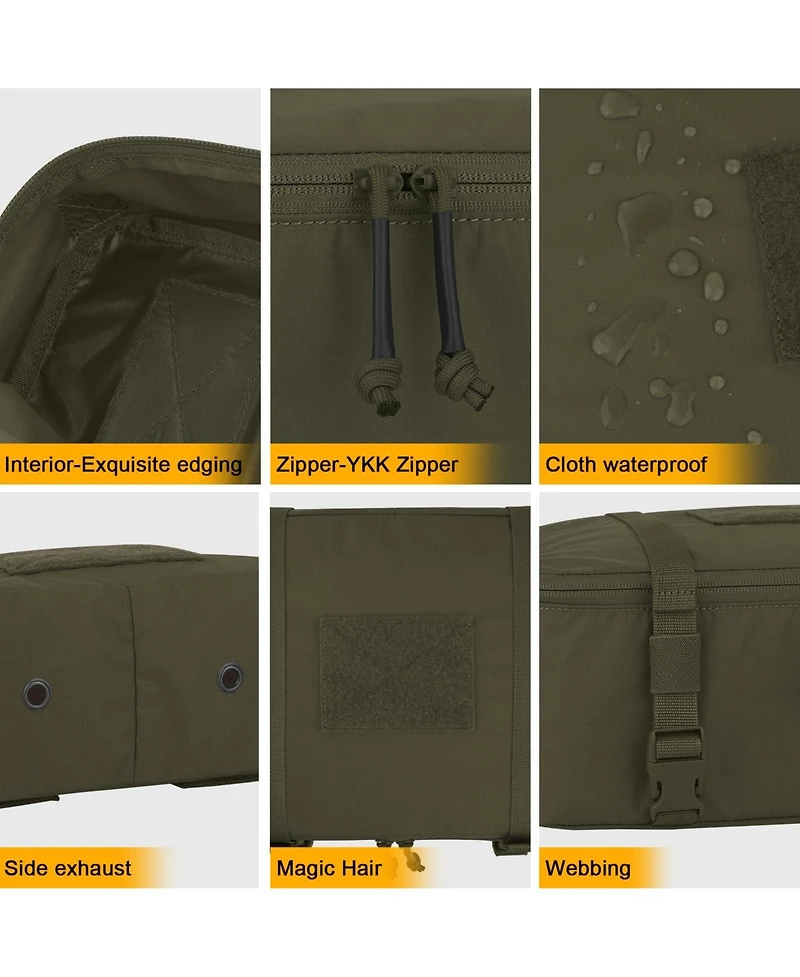 Piscifun 4 Packing Cubes Waterproof Nylon Ykk Zippers Travel Organizer Bags
