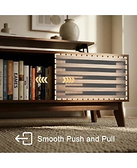 Streamdale Furniture Lift Top Coffee Table with Storage and Sliding Door