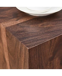 Streamdale Furniture 12x12x20 Inch Wood Grain Mdf Coffee Table - Luxurious Living Room Accent