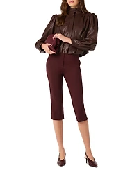 Astr the Label Women's Cardin High-Rise Capri Pants