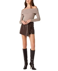 Astr the Label Women's High-Rise Faux Leather Skirts