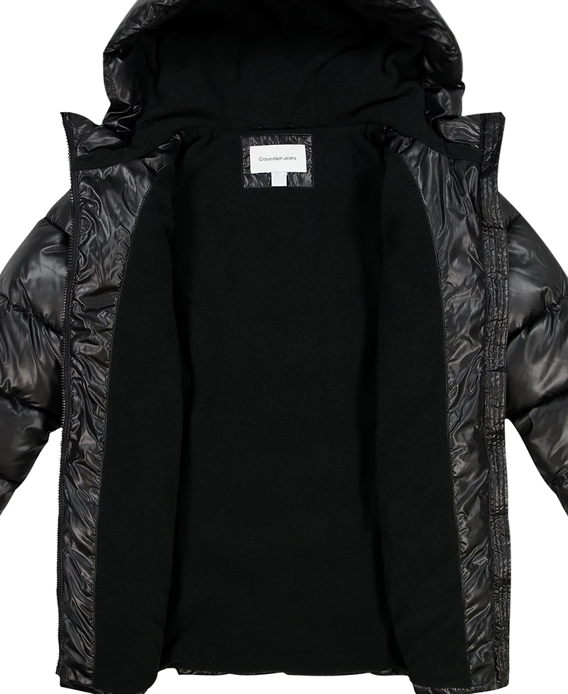 Calvin Klein Girls' 4-6X Hooded Puffer Jacket