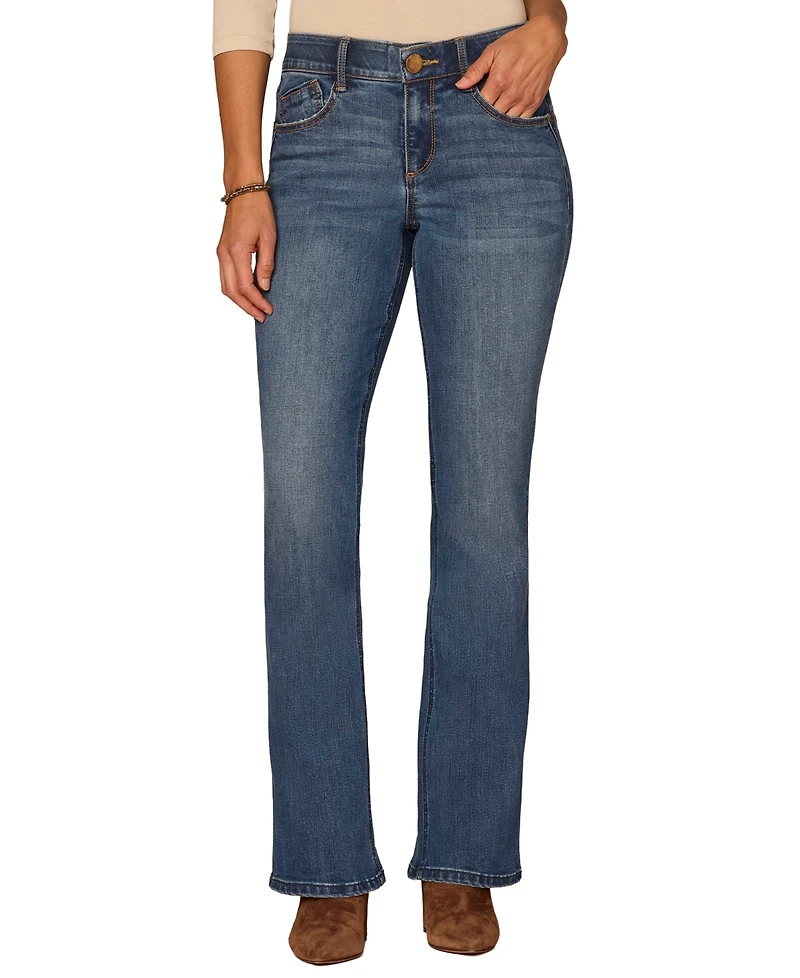 Democracy Petite Mid-Rise Bootcut Jeans