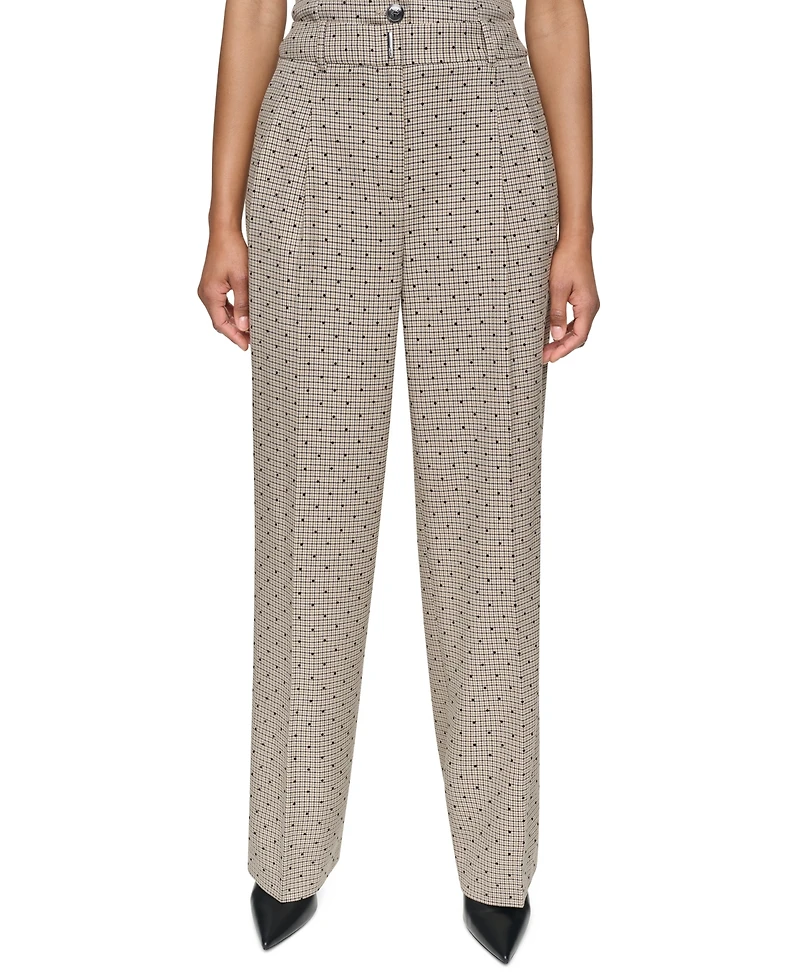 Dkny Women's High-Rise Straight-Leg Full-Length Pants