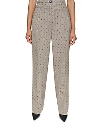 Dkny Women's High-Rise Straight-Leg Full-Length Pants