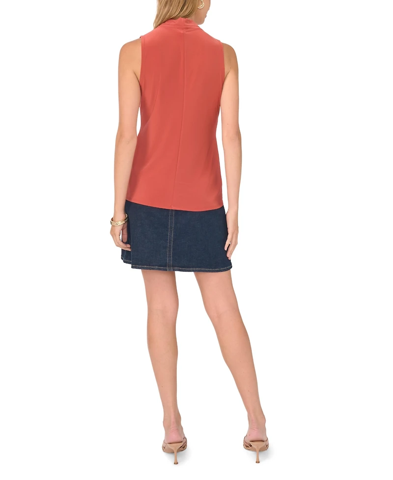 Vince Camuto Women's Crossover Wrap-Front Sleeveless Top
