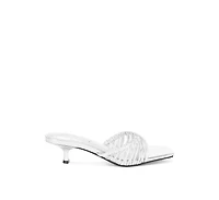 London Rag Womens Zeldara Braided Strappy Kitten Heels