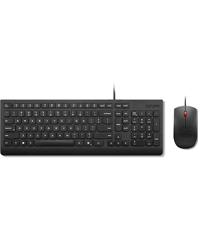Lenovo Ai Wired Usb Full-Size Ambidextrous Keyboard and Mouse Combo Compatible with Windows
