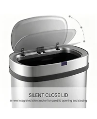 Mega Casa -Gallon Motion Sensor Stainless Steel Trash Can with Trash Bags