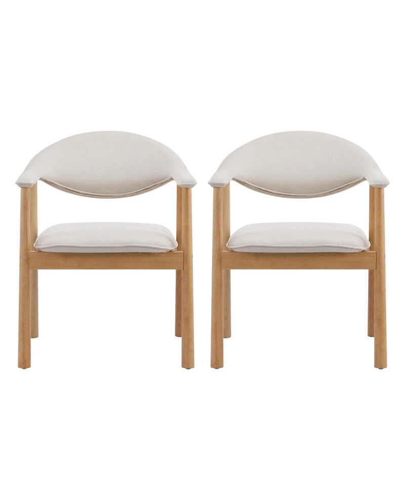 Boyel Living 2-Piece Modern Dining Chairs with Arms