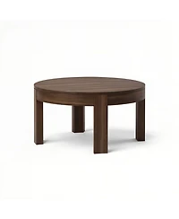 Sunset Living Furniture Modern Rounded Round Coffee Table