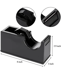 Danrong 3 Pack Desktop Tape Dispenser Weighted Non Skid Base For Office Home School