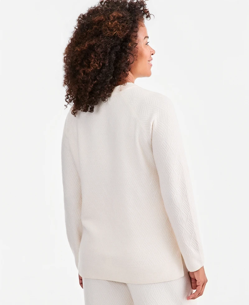 Style & Co Petite Crew-Neck Long-Sleeve Lightweight Cardigan, Macy's Exclusive