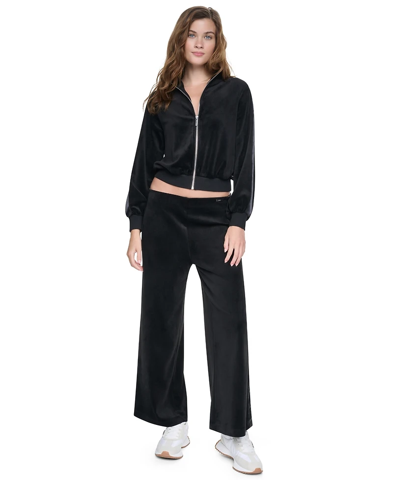 Dkny Jeans Petite Mock-Neck Zip-Front Jacket