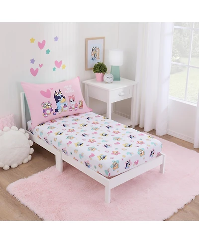 NoJo Bluey Best Day Ever 2 Piece Toddler Sheet Set