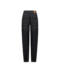Pcfg Men's Women's Your Itch Zip-Detail Cotton Denim Pants