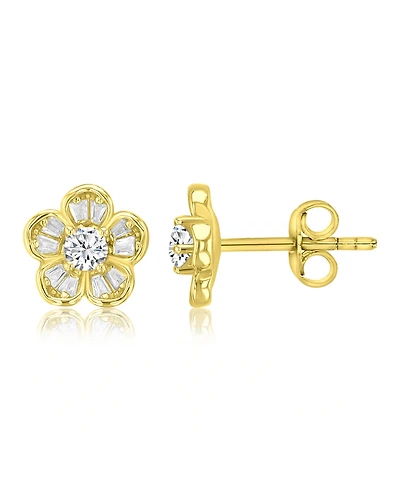 Macy's 14k Gold-Plated Daily Flower Stud Earrings