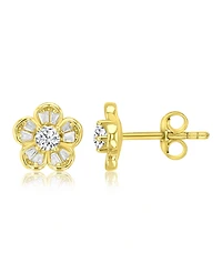 Macy's 14k Gold-Plated Daily Flower Stud Earrings
