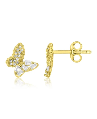 Macy's 14k Gold-Plated Shape Butterfly Earrings