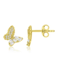 Macy's 14k Gold-Plated Shape Butterfly Earrings