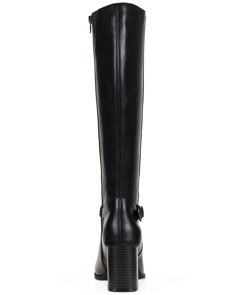 Style & Co Women's Ruthh Round Toe Buckle Detail Dress Boots, Macy's Exclusive